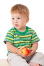 Baby with apple Royalty Free Stock Photo