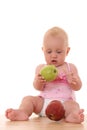 Baby and apple Royalty Free Stock Photo