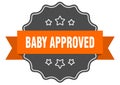 baby approved label. baby approved isolated seal. sticker. sign