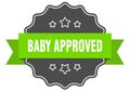 baby approved label. baby approved isolated seal. sticker. sign