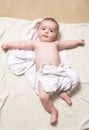 Baby with arm stretch Royalty Free Stock Photo