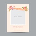 Baby Arrival or Shower Card Royalty Free Stock Photo