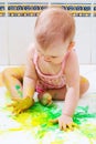 Baby artist Royalty Free Stock Photo