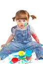 Baby artist Royalty Free Stock Photo