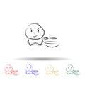 Baby avatar multi color icon. Simple thin line, outline vector of mobile concept icons for ui and ux, website or mobile