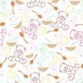 Baby background seamless pattern for cover blanket, greeting card baby shower Royalty Free Stock Photo