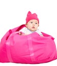 Baby in bag. Royalty Free Stock Photo
