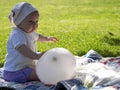 Baby with ballon