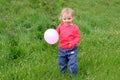 Baby and balloons