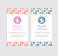 Baby Baptism Card Royalty Free Stock Photo