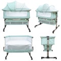 Baby bassinet travel cot co-sleeper, isolated over white