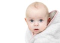 Baby after bath. Royalty Free Stock Photo