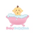 Baby Bath time Logo template, Baby Bathing logo, Baby Shower