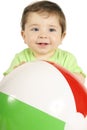 Baby and Beach Ball