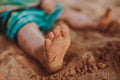 Baby on a beach in Hawaii