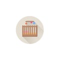 Baby bed icon. baby cradle icon. Flat illustration of baby bed