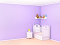 Baby bedroom empty wall