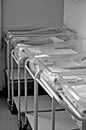 Baby beds in hospital