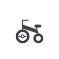 Baby bicycle icon vector