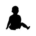 Baby black silhouette