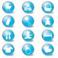 Baby blue icons
