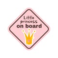 Baby on board safety sign Royalty Free Stock Photo