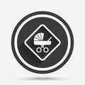 Baby on board sign icon. Infant caution symbol.