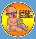 Baby on board sticker