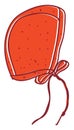 Baby bonnet, illustration, vector Royalty Free Stock Photo