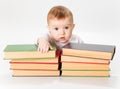 Baby and Books Royalty Free Stock Photo