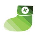 Baby bootie icon Royalty Free Stock Photo