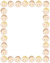 Baby border / frame Royalty Free Stock Photo