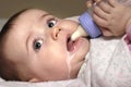 Baby with Bottle Royalty Free Stock Photo