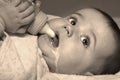 Baby with Bottle Royalty Free Stock Photo