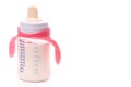 Baby bottle with milk Royalty Free Stock Photo