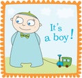 Baby boy announcement