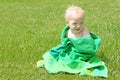Baby Boy in Beach Towel Royalty Free Stock Photo