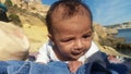 Baby boy on the beach Royalty Free Stock Photo