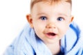 Baby boy with beautiful blue eyes Royalty Free Stock Photo