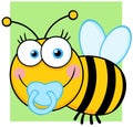 Baby Boy Bee Cartoon Character Royalty Free Stock Photo