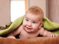 Baby boy, blue eyes, smile Royalty Free Stock Photo