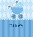 Baby boy card Royalty Free Stock Photo