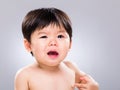 Baby boy cry Royalty Free Stock Photo