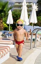 Baby boy in fashionable glasses Royalty Free Stock Photo