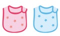 Baby boy and baby girl apron