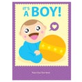 Baby Boy Greeting card design