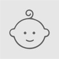Baby boy icon. Royalty Free Stock Photo
