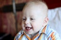 Baby boy laughing Royalty Free Stock Photo