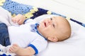Baby boy laughing Royalty Free Stock Photo