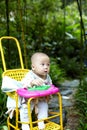 Baby boy looking away Royalty Free Stock Photo